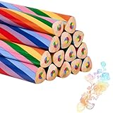 Effetto colore unico: I nuclei delle matite combinano sette colori diversi che appaiono casualmente, creando effetti sorprendenti. Con queste matite è facile realizzare sfumature e gradienti che rendono i disegni vivaci e colorati. Perfette per progetti di bricolage e attività creative