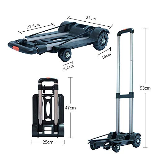 Carretilla plegable para equipaje con capacidad 100 kg miniatura 2