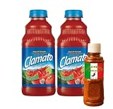 clamart  Clamato - Bottiglie di succo di pomodoro Motz Pack 2 x 945ml + Classic Mexican Condiment - Pack Promoo
