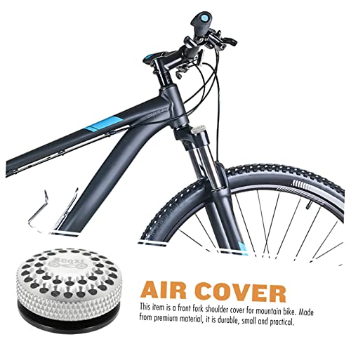 Besportble Tire Air Cap Bicycle Fork Cover Tire Air Caps Suspension Fork Cover Bike Fork Lid Front Fork Convenient Bike Replacement Bike Accessory Bicycles Supply Aluminum Alloy Silver Stem #TOP5