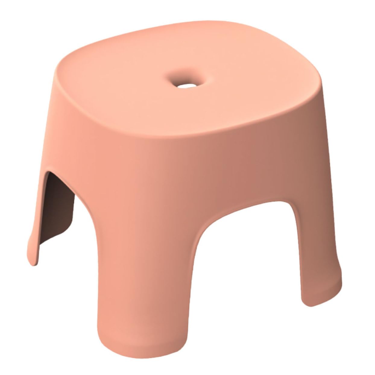 Ciieeo Sgabello Piccolo Portatile in Pvc Antiscivolo Rosa per Ragazzo Ragazza, per Bagno e Cucina, Sgabello Compatto per Cambio Scarpe e Uso Quotidiano