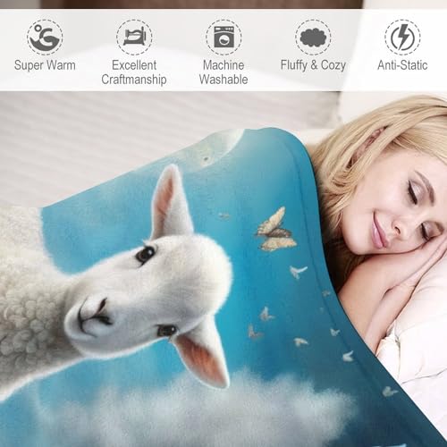 Couverture polaire flannel mouton peluche extra doux lavable machine - 4