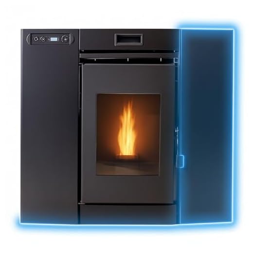 EIDER BIOMASA – Insertable de Pellets Insert 8 – 8,3 kW – Calienta hasta 175 m³ – Tolva 13 kg – Bajo Consumo 0,6–1,8 kg/h – Cristal Limpio – Programable – Compacto – Clase A+