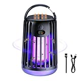 Insektenvernichter Elektrisch Mückenfalle Fliegenfalle,Mückenlampe USB un Solarladung Anti Mücken Lampe UV Mückenlicht Insektenvernichter AKKU,Wirksame Mückenabwehr Schlafzimmer Outdoor Indoor Camping