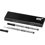 RECHARGE ROLLER MONTBLANC CLASSIQUE NOIR MEDIUM X2
