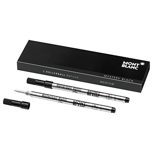 Montblanc 2 mina de recambio para de Roller de bolsillo (M) negro