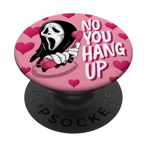 No You Hang Up Ghost Funny Halloween Romance Design PopSockets Adhesive PopGrip
