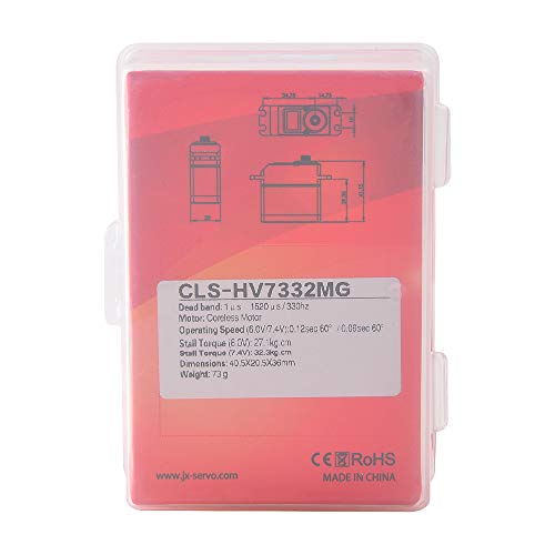 Jx Cls-Hv7332Mg High Torque 32Kg Metal Gear Cnc Standard Digital Coreless Servo Motor For 1/8 1/10 Scale Rc Car Boat Robot Arm Helicopter Airplane #TOP7