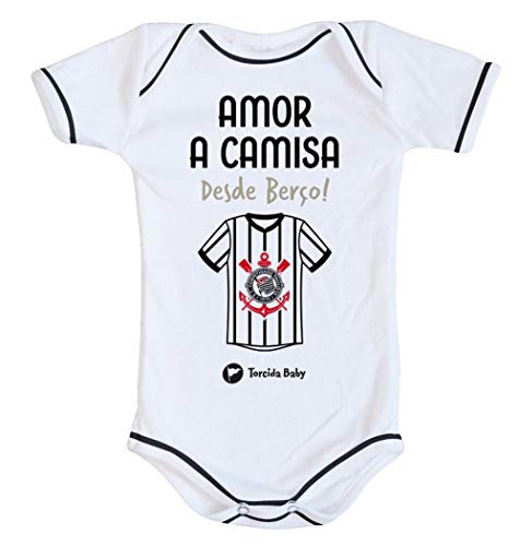 Body Corinthians Amor a Camisa Oficial - Torcida Baby