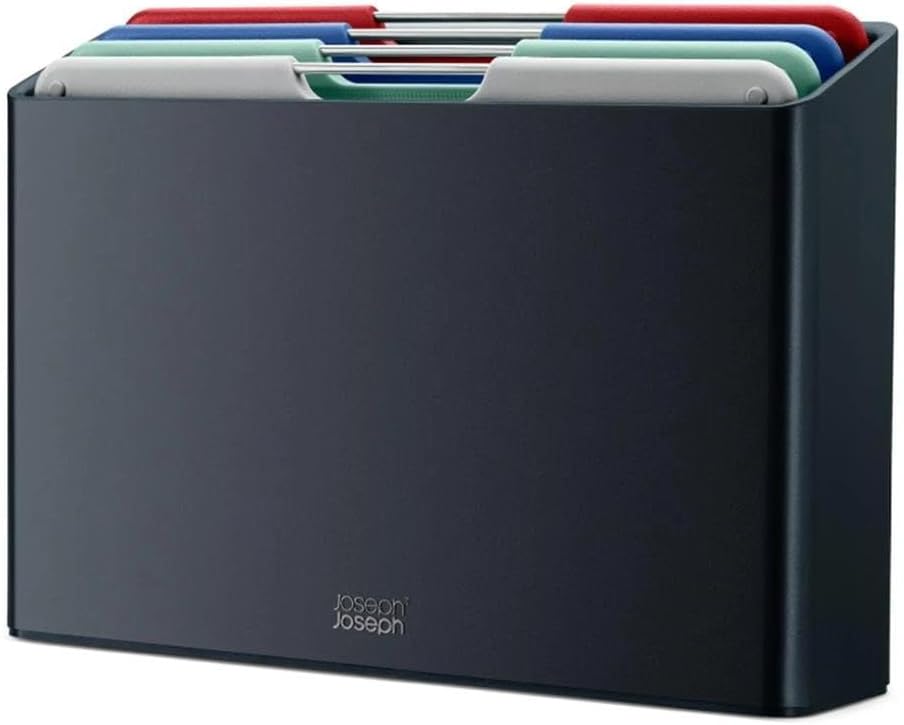 Joseph Joseph Folio Regular Kesme Tahtası Seti, Grafit, Sahil Grisi