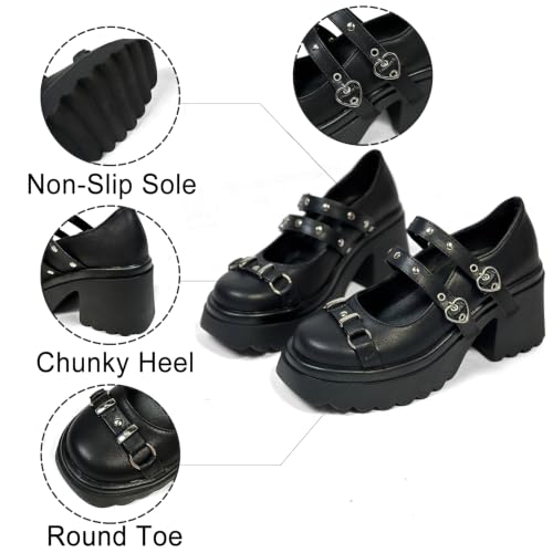 Image of FOREADA Lolita Shoes Platform Mary Jane Heels Kawaii Bow Lace Pearl Pumps | Vintage kawaii lolita styling ideal for dresses, with bead, lace, bow, ankle strap, pink, white and classic black colors