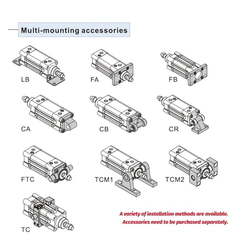 Vérins pneumatiques à Double Effet SI32 SI40 SI50 pour automatisation - 4