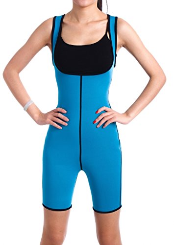 Valentina Womens Neoprene Body Shaper, Hot Slimming One- Piece Bodysuit, Stomach & Thigh Fat Burner, Compression Tummy Control Shapewear, Best Waist Trimmer, Workout Sauna Suit For Weight Loss #TOP5