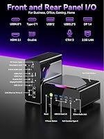 GMKtec (3 Jahren Garantie Mini PC, K15 Intel Core Ultra 5 125U(Turbo 4,3 GHz, 12C/14T) Desktop PC Computer W11 Pro 1 TB SSD 32 GB Dual DDR5 5600 MHz Dual-LAN 2,5 G WiFi 6 USB-C BT5.2 USB 3.2 – Ansicht 5