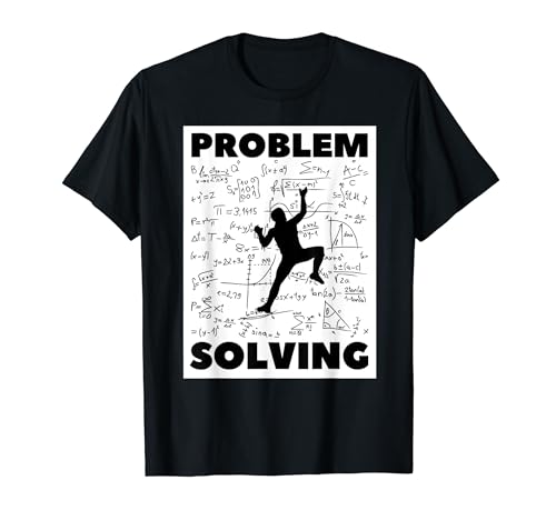Problem Solving Climber, Rock Climbing Math, Bouldering Pun T-Shirt
