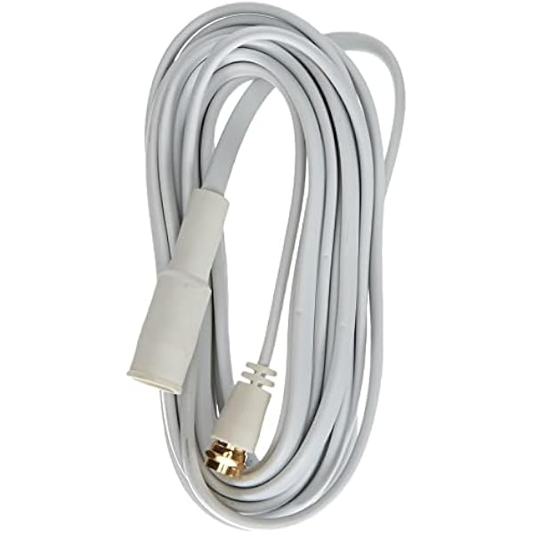 Axing SFK 500-02 płaski kabel satelitarny koncentryczny kabel płaski, 5 m biały