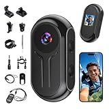 Kaelera Mini Caméra Sport, 2K Action Cam WiFi, 120° Minicaméra Sportive Camera Corporelle Vlog, Petite Caméra Videocaméra Vélo Casque Moto avec Vision Nocturne Multifonction Accessoires