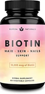 Hair Vitamins—Biotin 10000 mcg for Hair Growth, Hair Skin and Nails Vitamins +