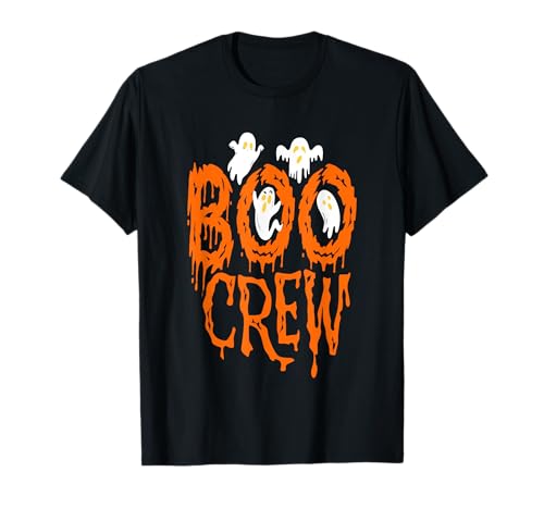 Disfraz de Halloween con gráfico de fantasmas de Boo Crew Camiseta