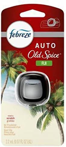 Febreze Car Vent Clip Air Freshener, Odor Eliminator for Up to 30 Days Freshness, 1 Clip, Fiji