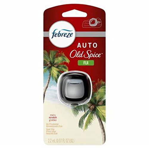 Febreze Car Vent Clip Air Freshener, Odor Eliminator For Up To 30 Days Freshness, 1 Clip, Fiji #TOP3