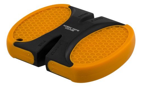 NORDIC HOME CULTURE Lace small, Knife Grinder, Ceramic, Carbide, Blade Width max 5.5mm, orange, Kunststoff, 7.8 x 6 x 1.9 cm Cover