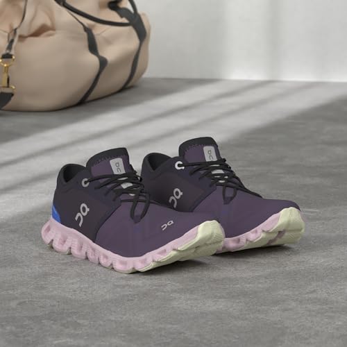 Image of On Women's Cloud X 3 Sneakers, Midnight /Heron, 6.5