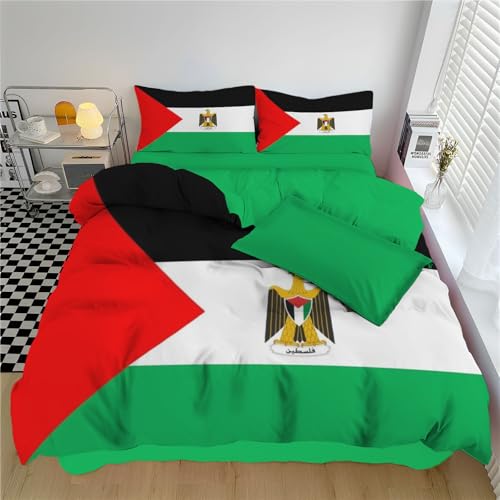 Palestine Flag Duvet Cover Set Twin Size