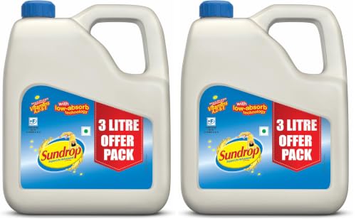 Image of Sundrop Superlite Advanced Sunflower Oil, 2.55 Kg Jar (Pack of 2)
