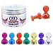 Dreamer Goods Magnetic Push Pins 60-Pack 7 Assorted Colors Tiny Decorative Strong Fridge Magnets for Refrigerator Whiteboard Office Home Kitchen School Classroom Calendar Map Dry Erase Board Kids Safe