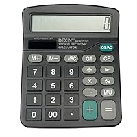 Gvolatee Taschenrechner, Tischrechner mit 12-stelligem großem LCD-Display, Mini-Taschenrechner Standardfunktion, Tischrechner mit großen Tasten, für Büro, Zuhause und Schule, Schwarz