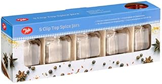 Tala Airtight Spice Jars with Silicone Seal, Set of 5, 250ml