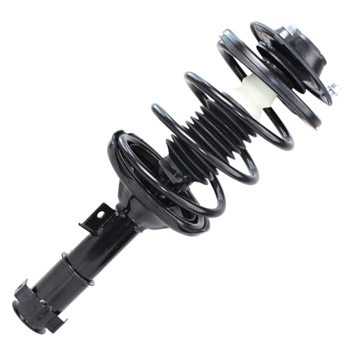 Image of Detroit Axle - 2pc Front Struts for 2001-2005 Chrysler Sebring Dodge Stratus 2000-2005 Mitsubishi Eclipse, 2 Struts & Coil Spring Assembly 2002 2003 2004 Replacement Suspension