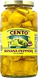 Cento - Italian Style Hot Banana Peppers, (2)- 32. oz. Jars