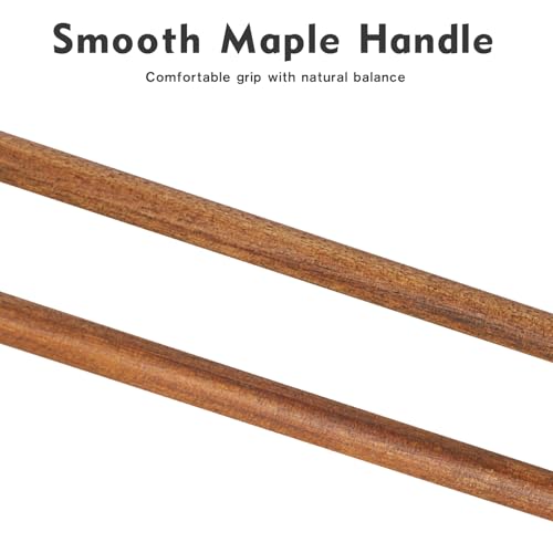 VANPHY Percussion Mallets Bell Mallets Glockenspiel Sticks Rubber Xylophone Mallet with Maple Handle for Marimba Steel Tongue Drum Vibraphone Ideal for Beginner Adult & Music Lovers - Thumbnail 4