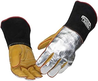Lincoln Electric Heat Resistant Welding Gloves |Aluminized Reflective Hand | Large | K2982-L