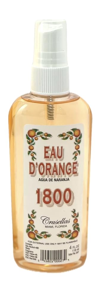Crusellas Legitima Agua de Kolonia 1800 Orange (Naranja) Pump Spray Cologne (4 Fl. Oz.)