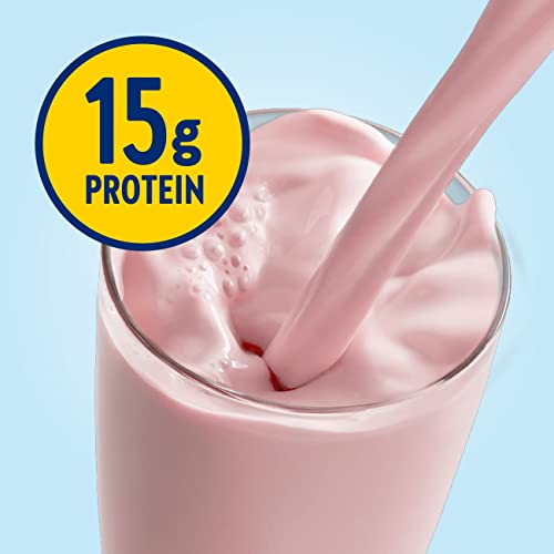 Glucerna Hunger Smart Shake, Diabetic Drink, Blood Sugar Management, 15G Protein, 180 Calories, Creamy Strawberry, 10-Fl-Oz Bottle, 24 Count #TOP3