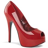  Bordello TEEZE-22 Red Pat UK 7 (EU 40)