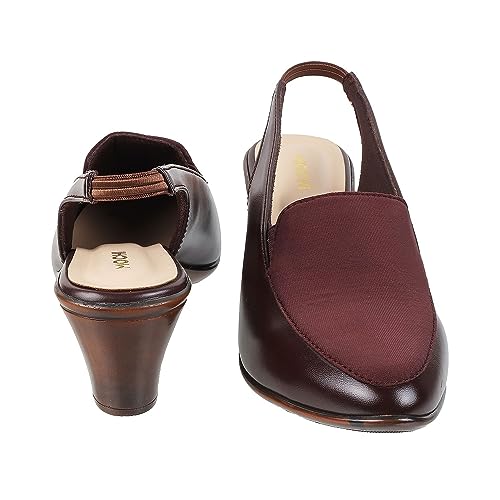 Mochi brown leather heels – image 5