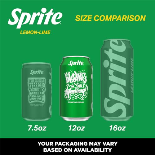 Image of Sprite Lemon-Lime Caffeine Free Soda Soft Drink Fridge Pack Cans, 12 fl oz, 12 Pack
