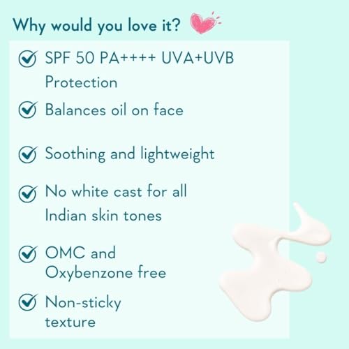 Image of WishCare Niacinamide Oil Balance Fluid Sunscreen SPF 50 PA++++, 80ml | In-Vivo Tested, Lightweight & No White Cast, Photostable Sunscreen For Oily Skin with 8Hrs+ SPF Protection, For Women & Men