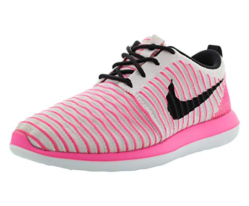 Nike Roshe Two Flyknit (GS), Chaussures de Course Femme, Rose (Pearl Pink Black Pink Blast White), 38.5 EU