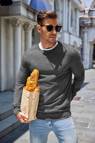 Pull à col rond pour homme léger qui ne gratte pas et reste ajusté - 3