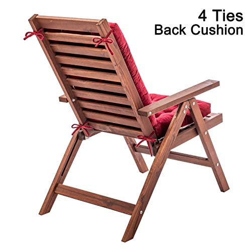 Moirig Rocking Chair Cushion, Christmas Chair Cushions And Pads For Home And Kitchen, Indoor Back And Seat Cushion For Desk Chair, Dining Chairs And Office Chair (Red, Flannel 1) #TOP3