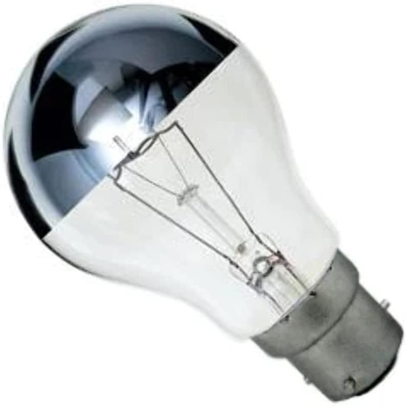 Crompton 100w B22 Bayonet Cap Crown Silver