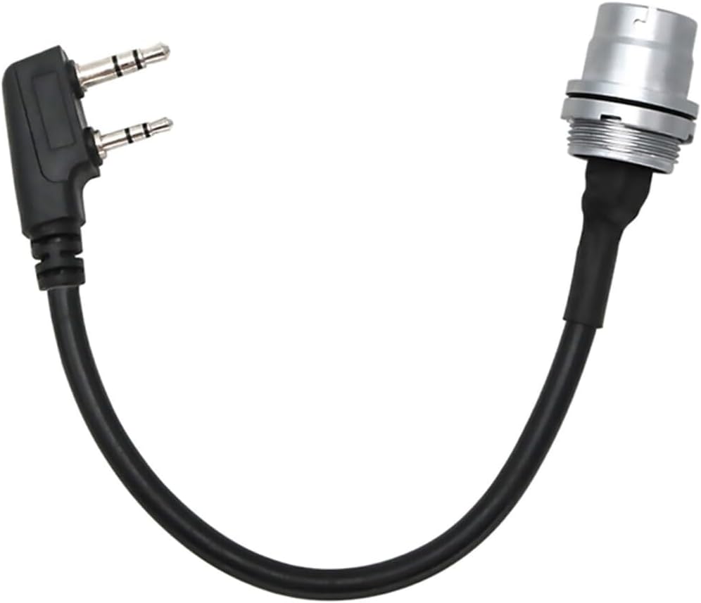 6-Pin Plug to for Kenwood Socket Radio Adapter Cable for an/PRC 148 152A Walkie-Talkie