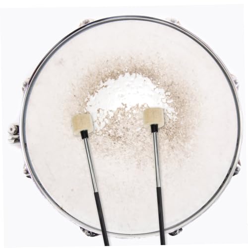 Baquetas Levemolo de acero inoxidable para caja, mazos para percusión, accesorio para batería, mango cómodo miniatura 6