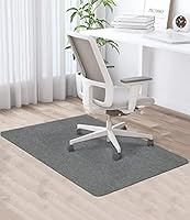 Bürostuhl Unterlage, 90 x 120 cm, Dunkelgrau, Bodenschutzmatte bürostuhl, Bodenschutzmatte für Hartböden, Kratzfest Bodenmatte Stuhlunterlage, schreibtischstuhl unterlage für Laminat