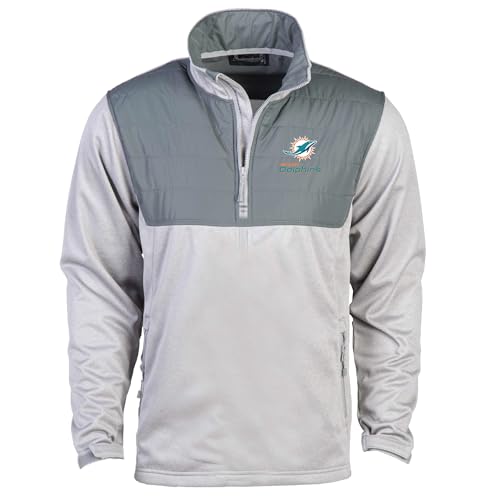 Image of Dunbrooke Pathfinder Teflon coated 1 /4 zip tech fleece with polyester shell and zippered pockets